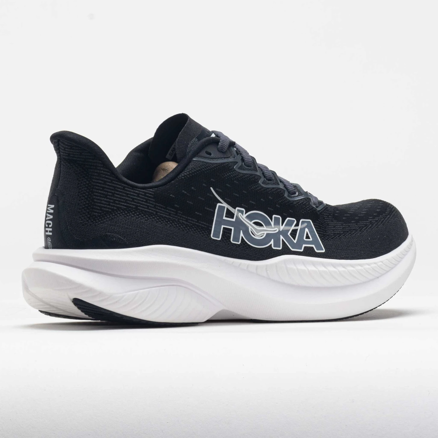 HOKA Mach 6 Women's Black/White 8 HOKA Mach 6 Women's Black/White - Image 6