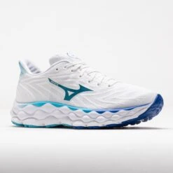 Mizuno Wave Sky 8 Women's White/Mercury Blue -Famous Shoes Store 041649 5