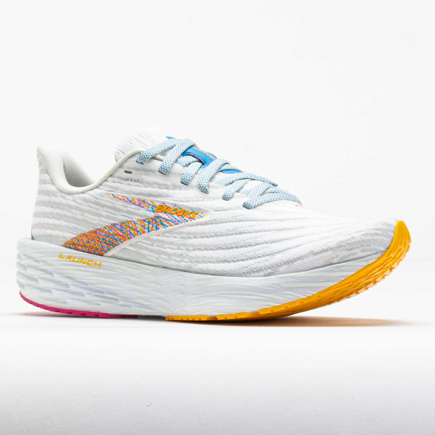 Brooks Launch 11 Men's White/Murmur/Blithe 7 Brooks Launch 11 Men's White/Murmur/Blithe - Image 5