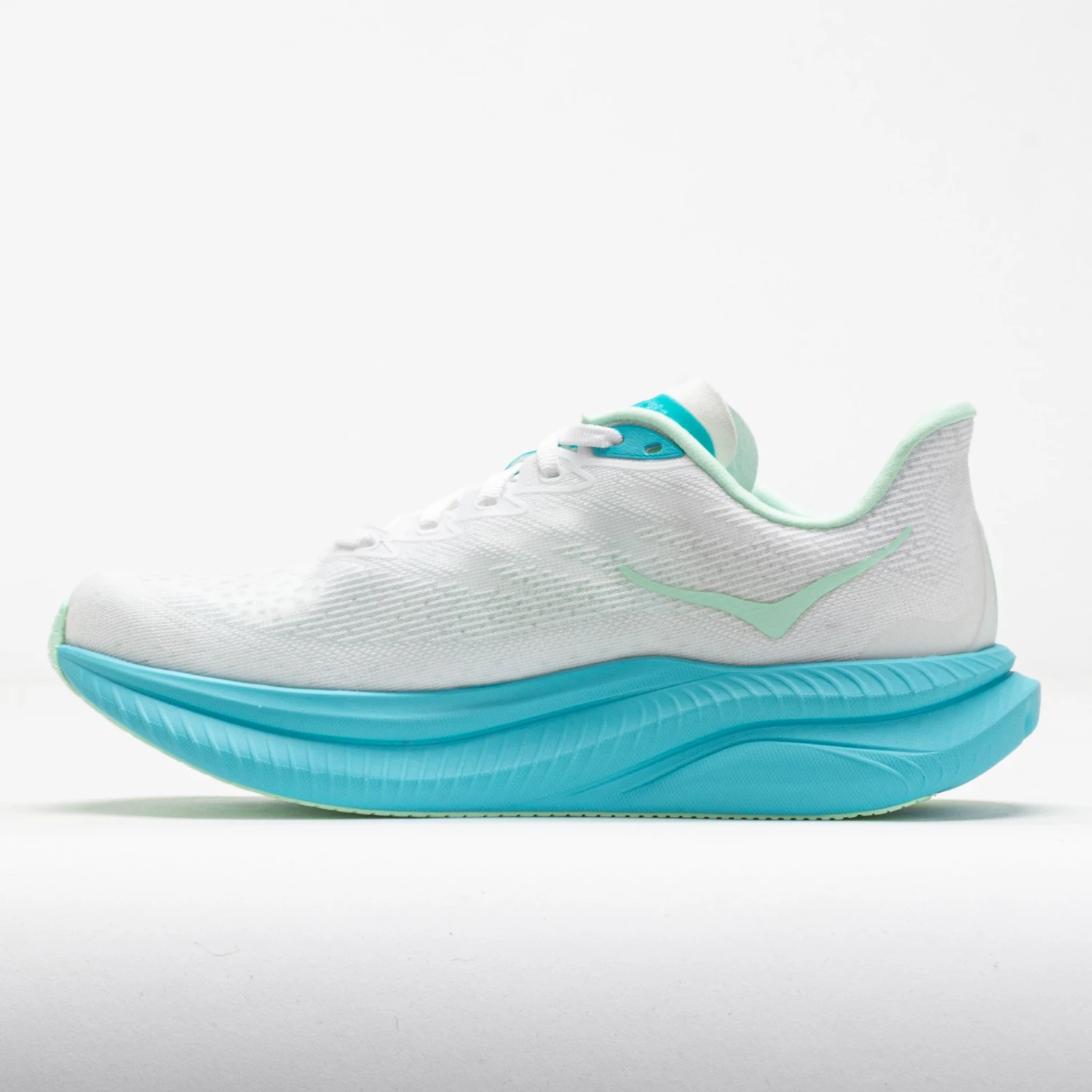 HOKA Mach 6 Women's White/Cielo Blue 4 HOKA Mach 6 Women's White/Cielo Blue - Image 2