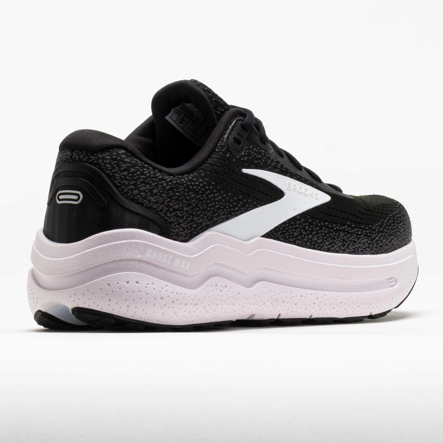 Brooks Ghost Max 2 Women's Black/White/Orchid Ice 8 Brooks Ghost Max 2 Women's Black/White/Orchid Ice - Image 6
