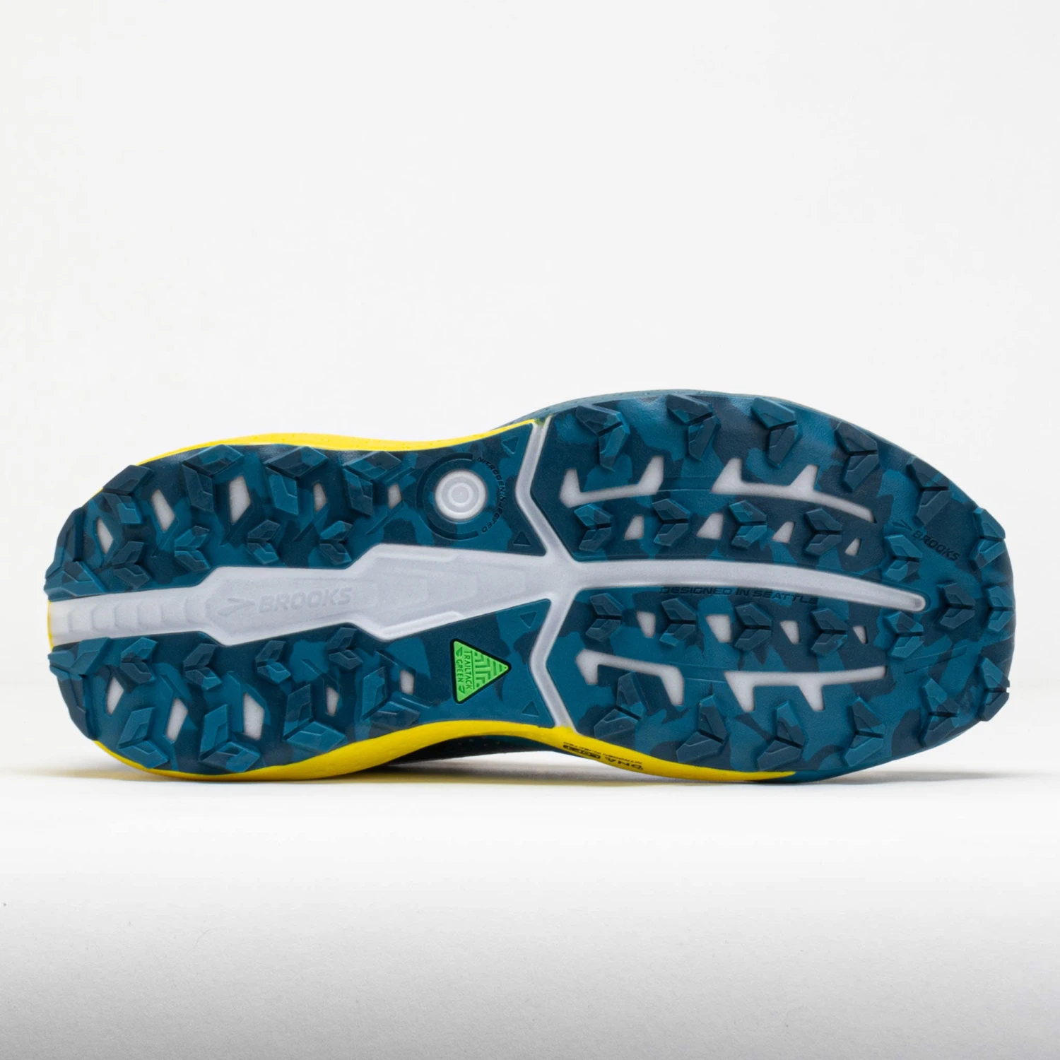 Brooks Caldera 8 Men's Bit Of Blue/Quince/Celestial 6 Brooks Caldera 8 Men's Bit Of Blue/Quince/Celestial - Image 4