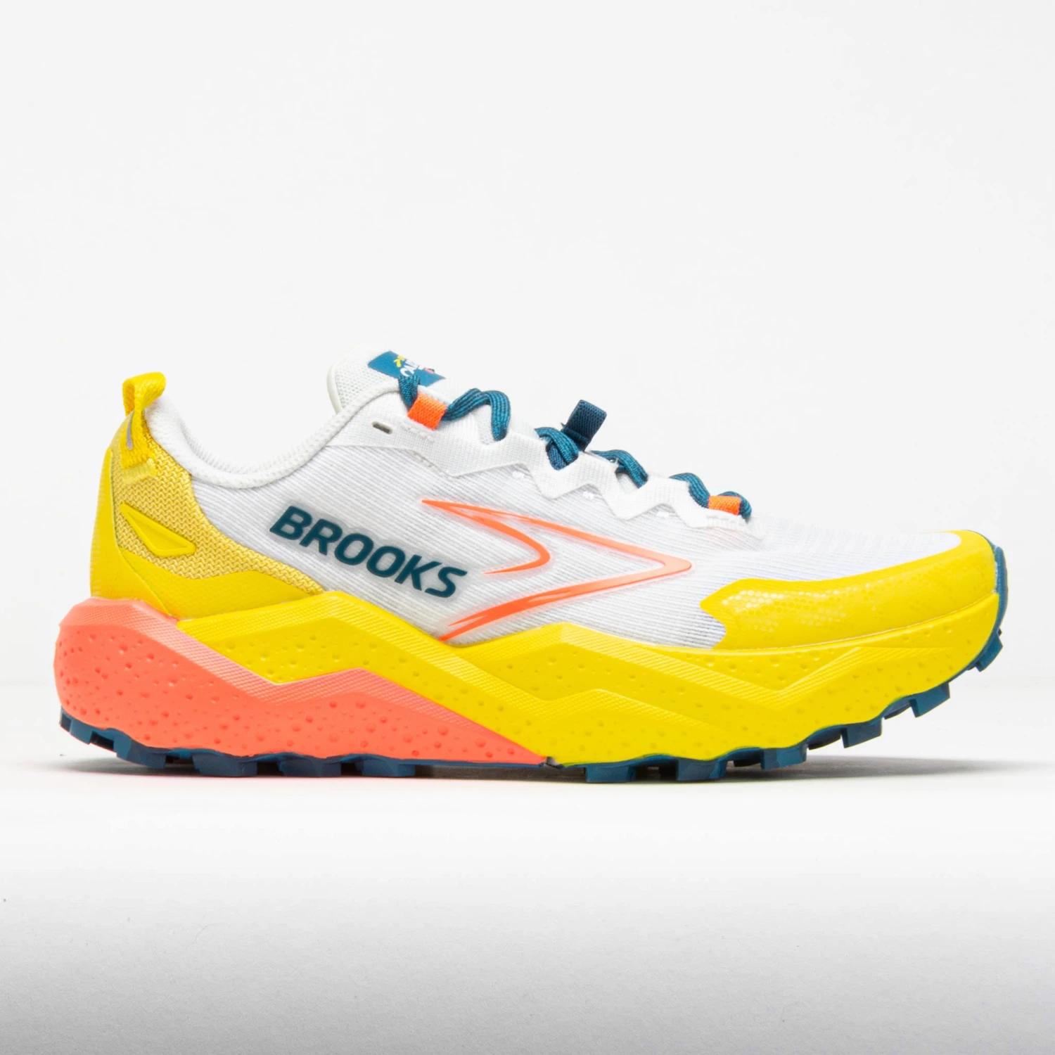 Brooks Caldera 8 Women's Bit Of Blue/Quince/Flame 3 Brooks Caldera 8 Women's Bit Of Blue/Quince/Flame