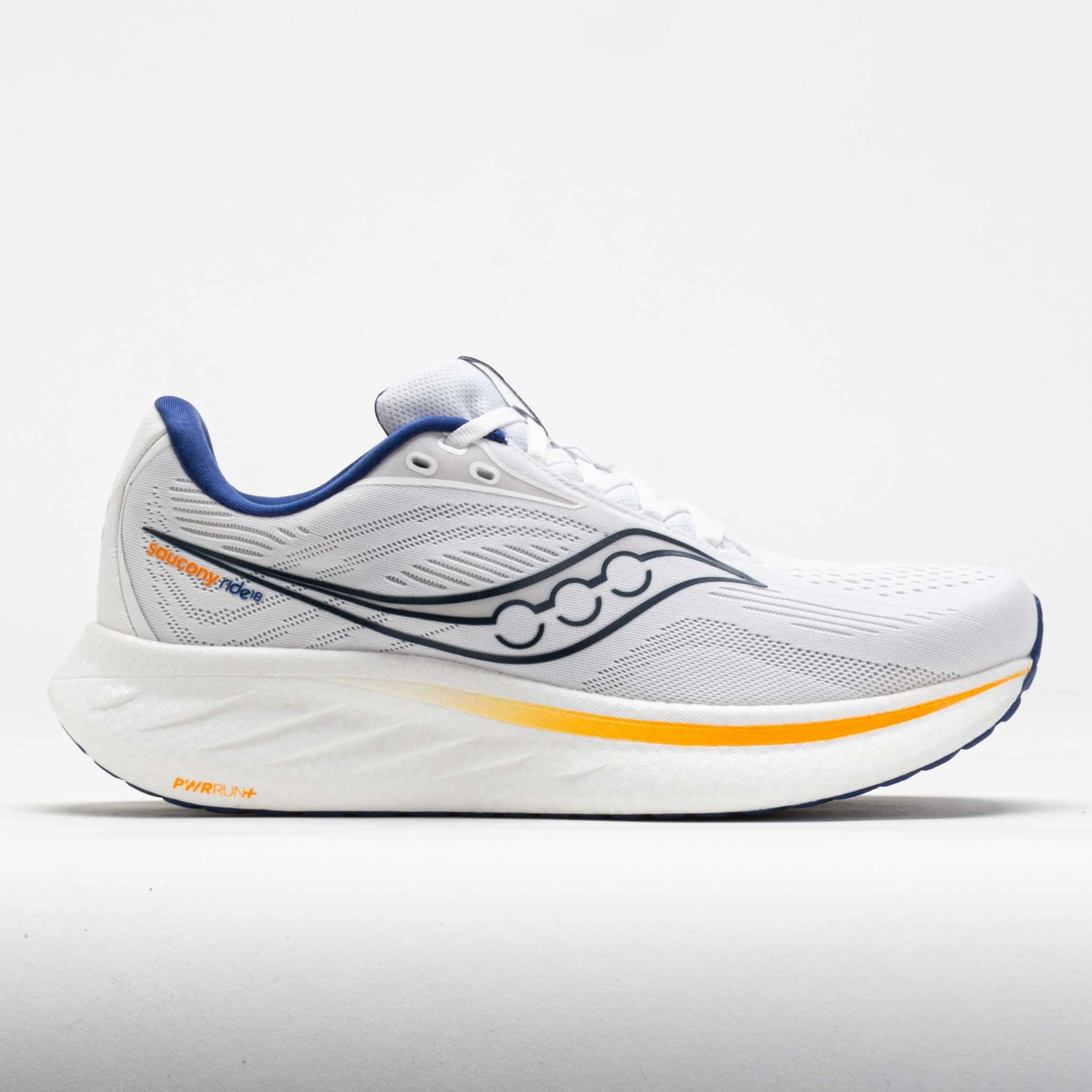 Saucony Ride 18 Men's White/Azurite 3 Saucony Ride 18 Men's White/Azurite