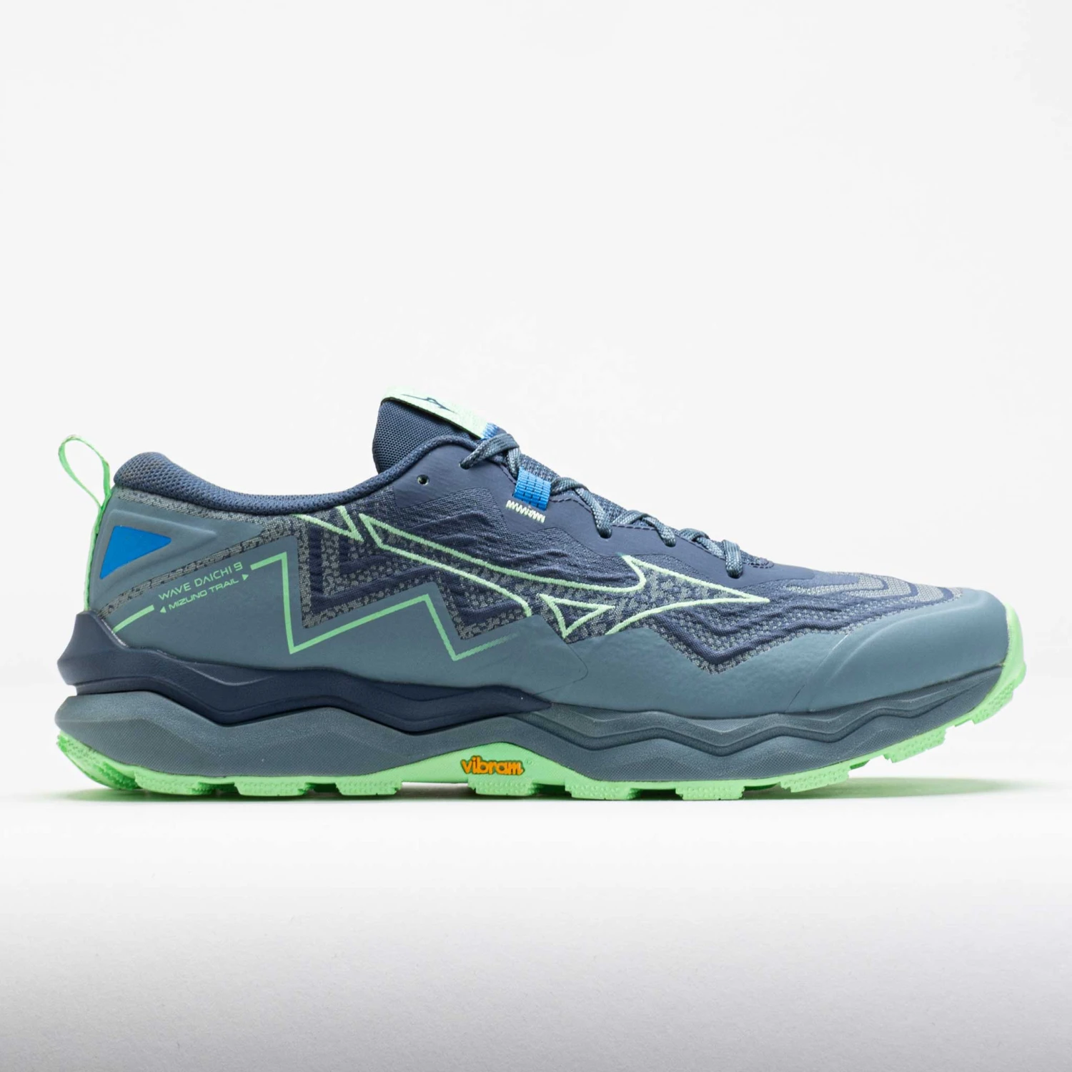 Mizuno Wave Daichi 9 Men's Vintage Indigo/Neo Mint 3 Mizuno Wave Daichi 9 Men's Vintage Indigo/Neo Mint