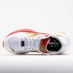 Diadora Atomo Star Unisex White/Metallic Gold/Firey Red 10 Diadora Atomo Star Unisex White/Metallic Gold/Firey Red -Famous Shoes Store 042780 2