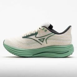 Mizuno Wave Rider 29 Men's White/Bistro Green -Famous Shoes Store 042928 1