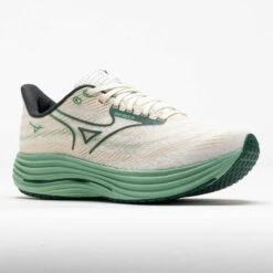 Mizuno Wave Rider 29 Men's White/Bistro Green -Famous Shoes Store 042928 5