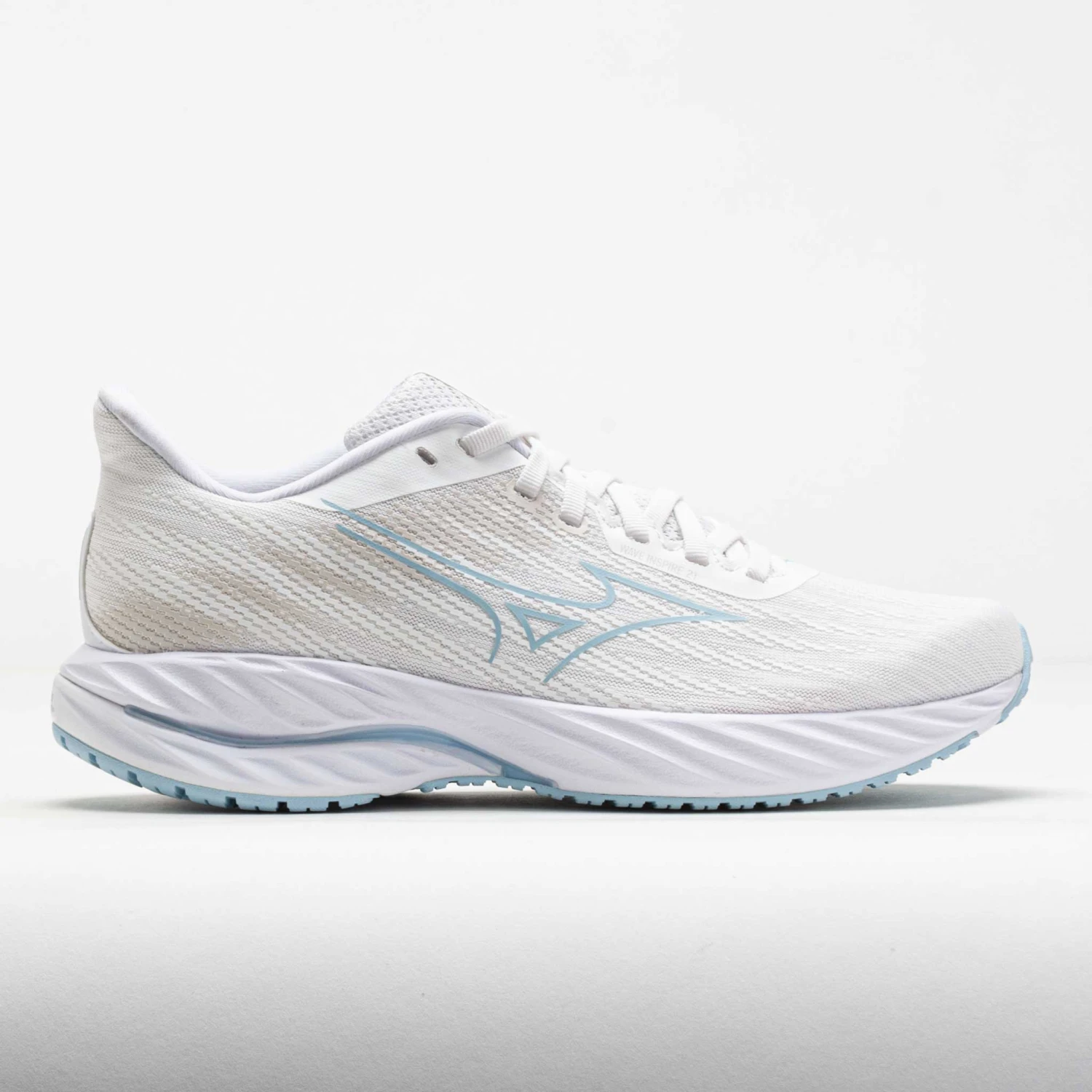 Mizuno Wave Inspire 21 Women's White/Nantucket Breeze 6 Mizuno Wave Inspire 21 Women's White/Nantucket Breeze - Image 4