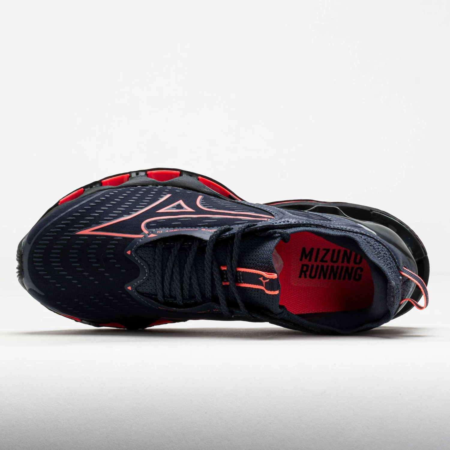 Mizuno Wave Prophecy 14 Women's Odyssey Grey/Striking Coral 5 Mizuno Wave Prophecy 14 Women's Odyssey Grey/Striking Coral - Image 3