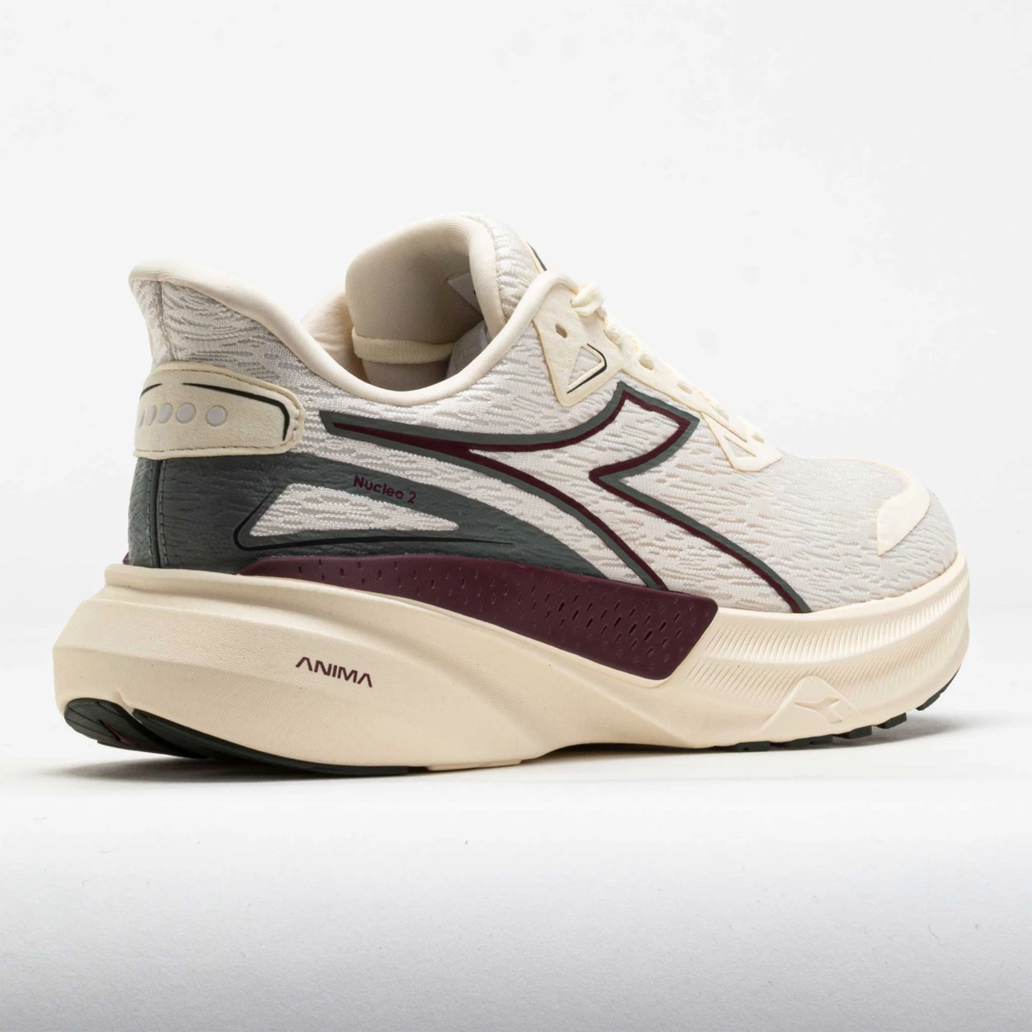 Diadora Nucleo 2 Men's Whisper White/Maroon Banner 8 Diadora Nucleo 2 Men's Whisper White/Maroon Banner - Image 6