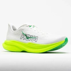 HOKA Mach 6 Men's White/Neon Lime -Famous Shoes Store 043048 5