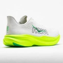 HOKA Mach 6 Men's White/Neon Lime -Famous Shoes Store 043048 6