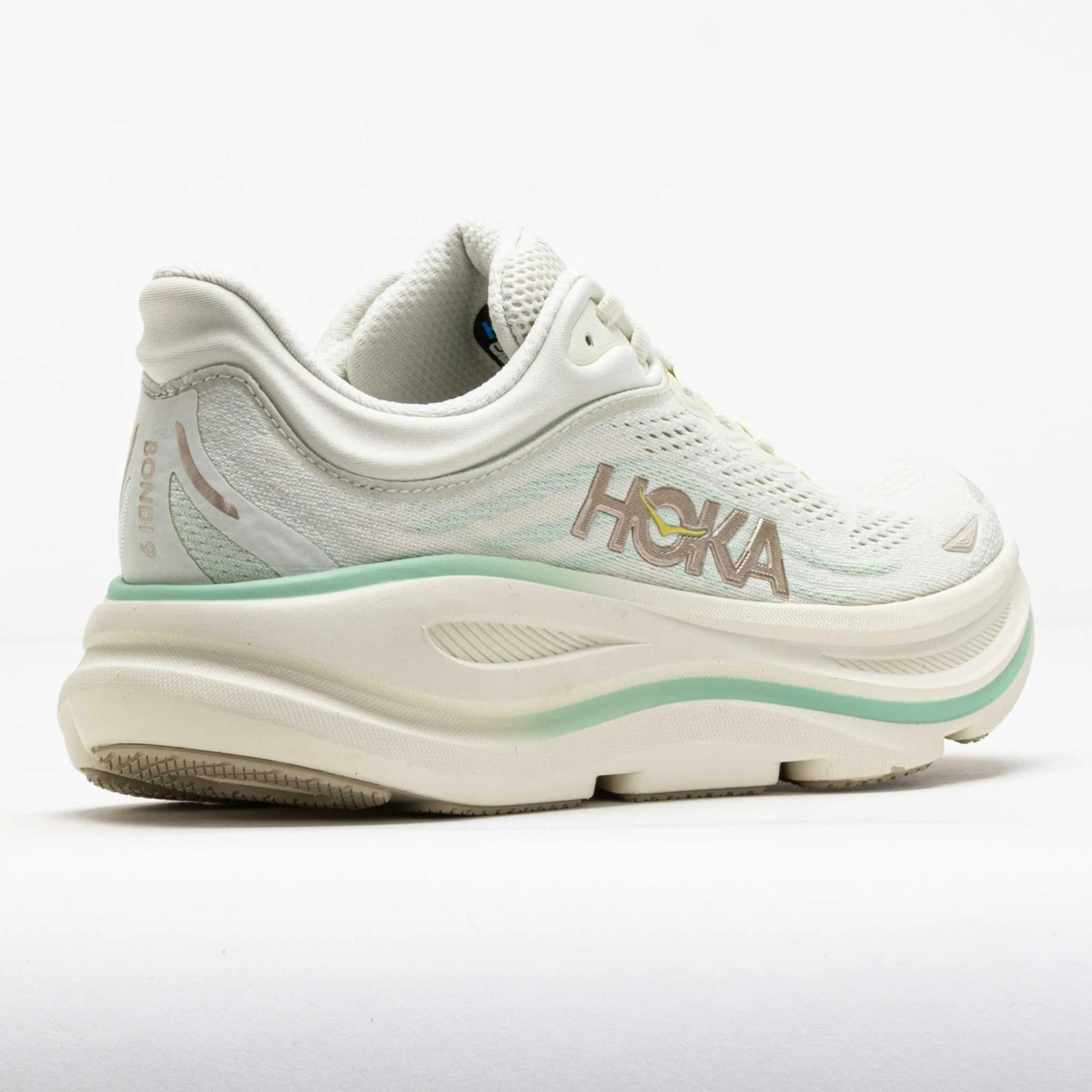 HOKA Bondi 9 Women's Truffle Salt/Sea Glass 8 HOKA Bondi 9 Women's Truffle Salt/Sea Glass - Image 6