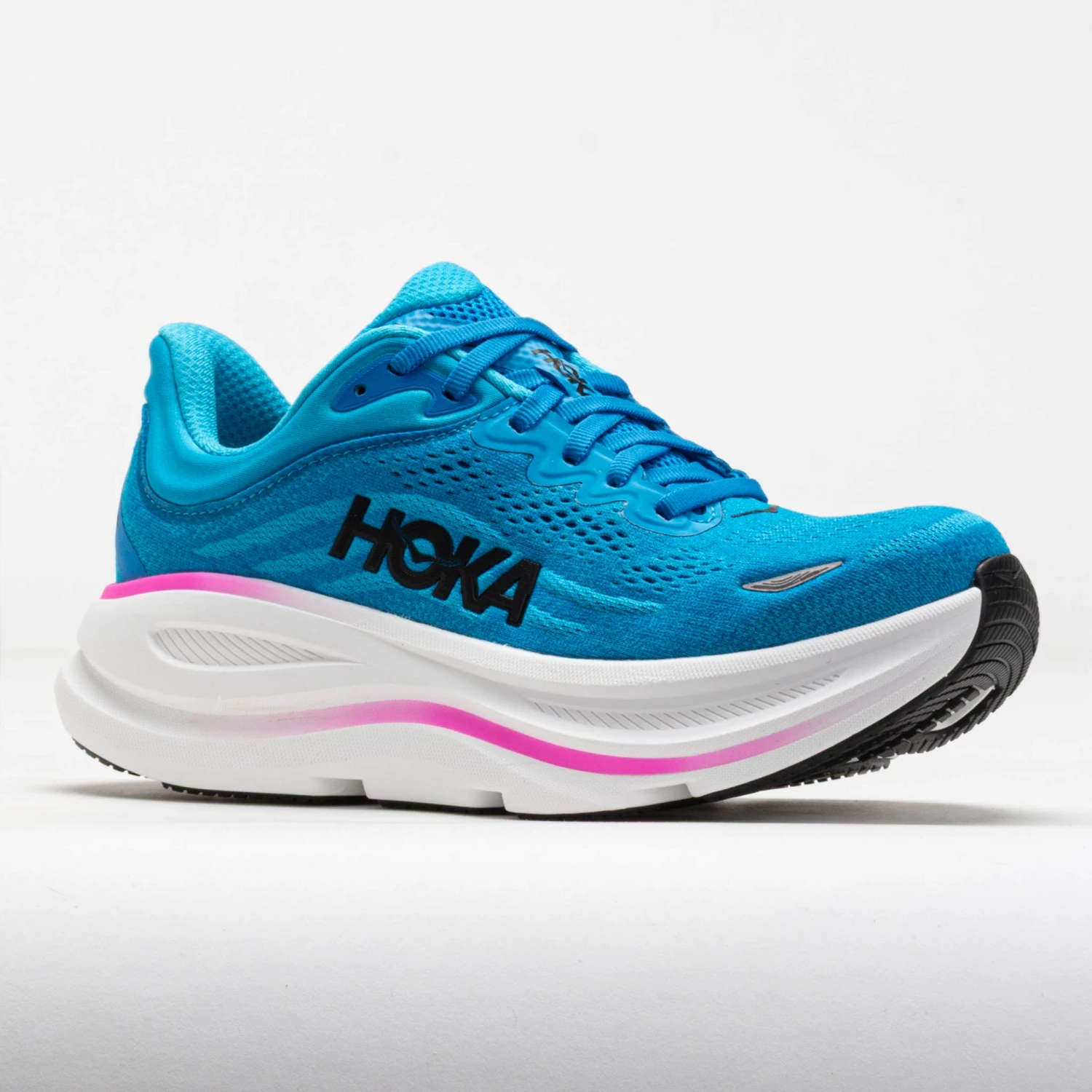 HOKA Bondi 9 Women's Skyward Blue/Neon Fuchsia 7 HOKA Bondi 9 Women's Skyward Blue/Neon Fuchsia - Image 5