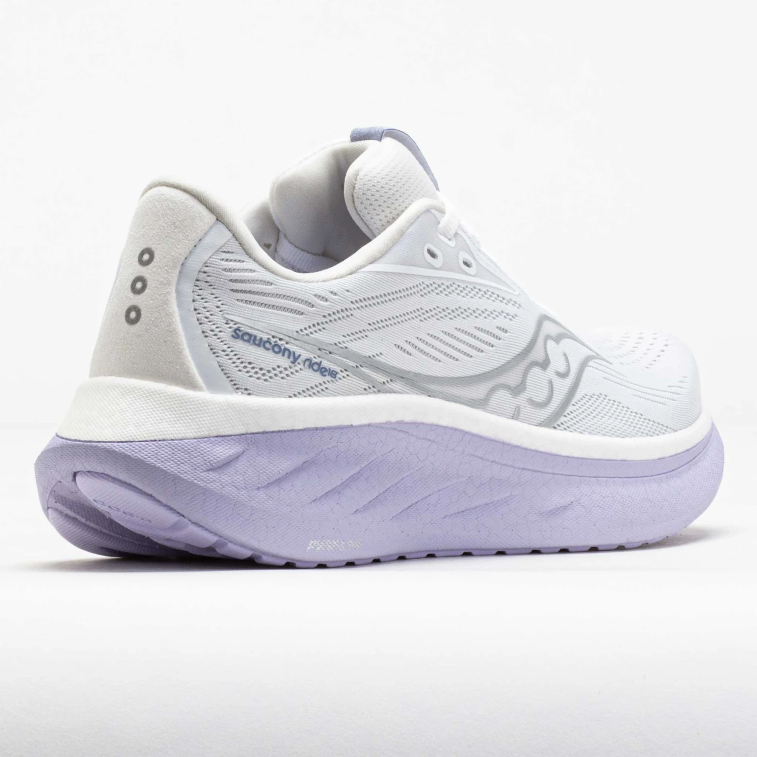 Saucony Ride 18 Women's White/Thistle 8 Saucony Ride 18 Women's White/Thistle - Image 6