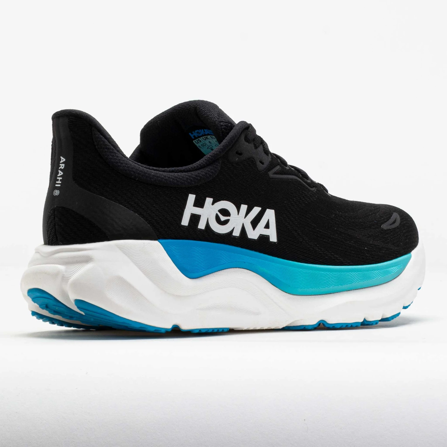 HOKA Arahi 8 Men's Black/Skyward Blue 8 HOKA Arahi 8 Men's Black/Skyward Blue - Image 6