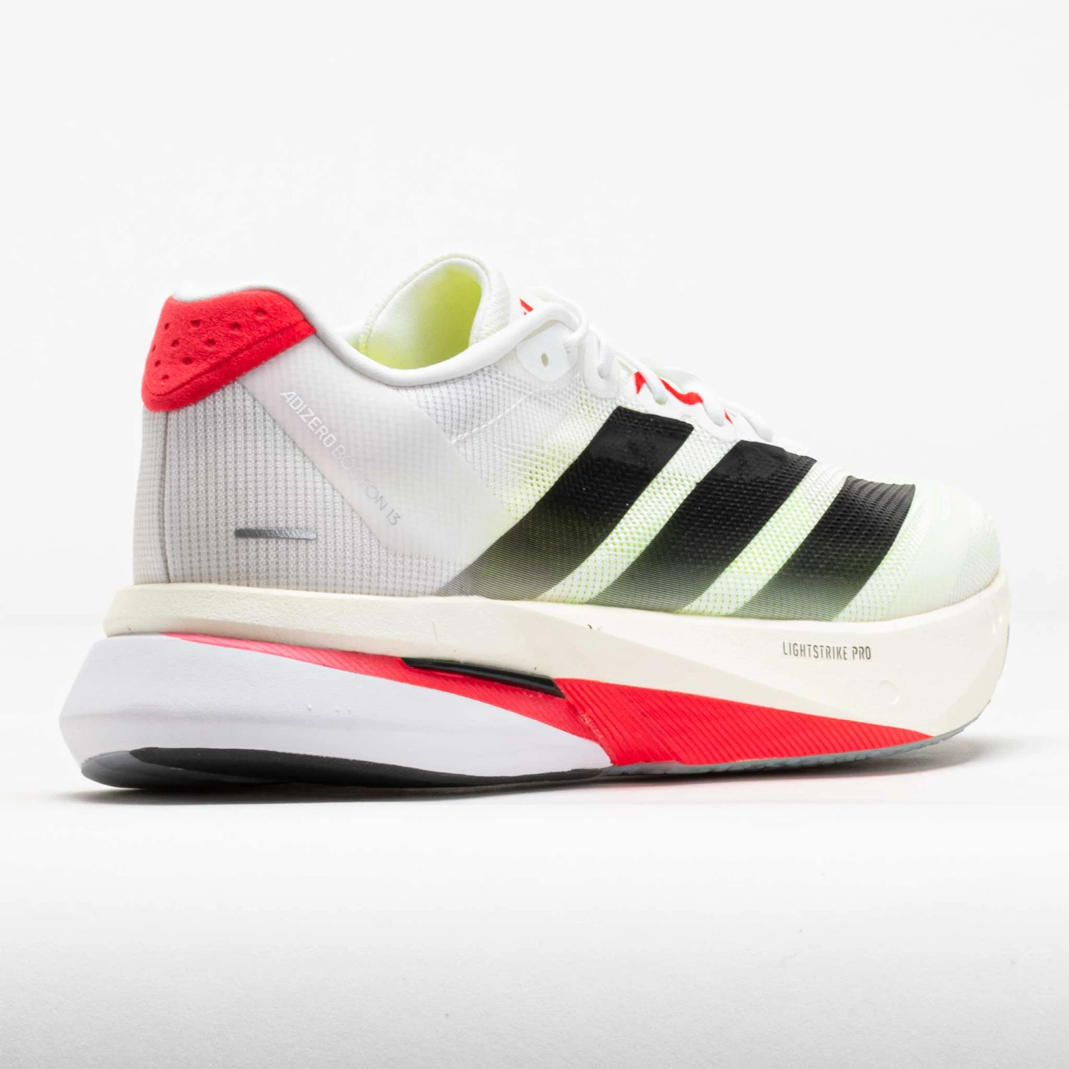 Adidas Adizero Boston 13 Men's White/Core Black/Lucid Red 8 Adidas Adizero Boston 13 Men's White/Core Black/Lucid Red - Image 6