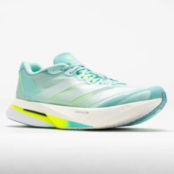 Adidas Adizero Boston 13 Women's Aqua/Zero Metallic/Lucid Lemon -Famous Shoes Store 043291 5