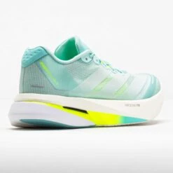 Adidas Adizero Boston 13 Women's Aqua/Zero Metallic/Lucid Lemon -Famous Shoes Store 043291 6