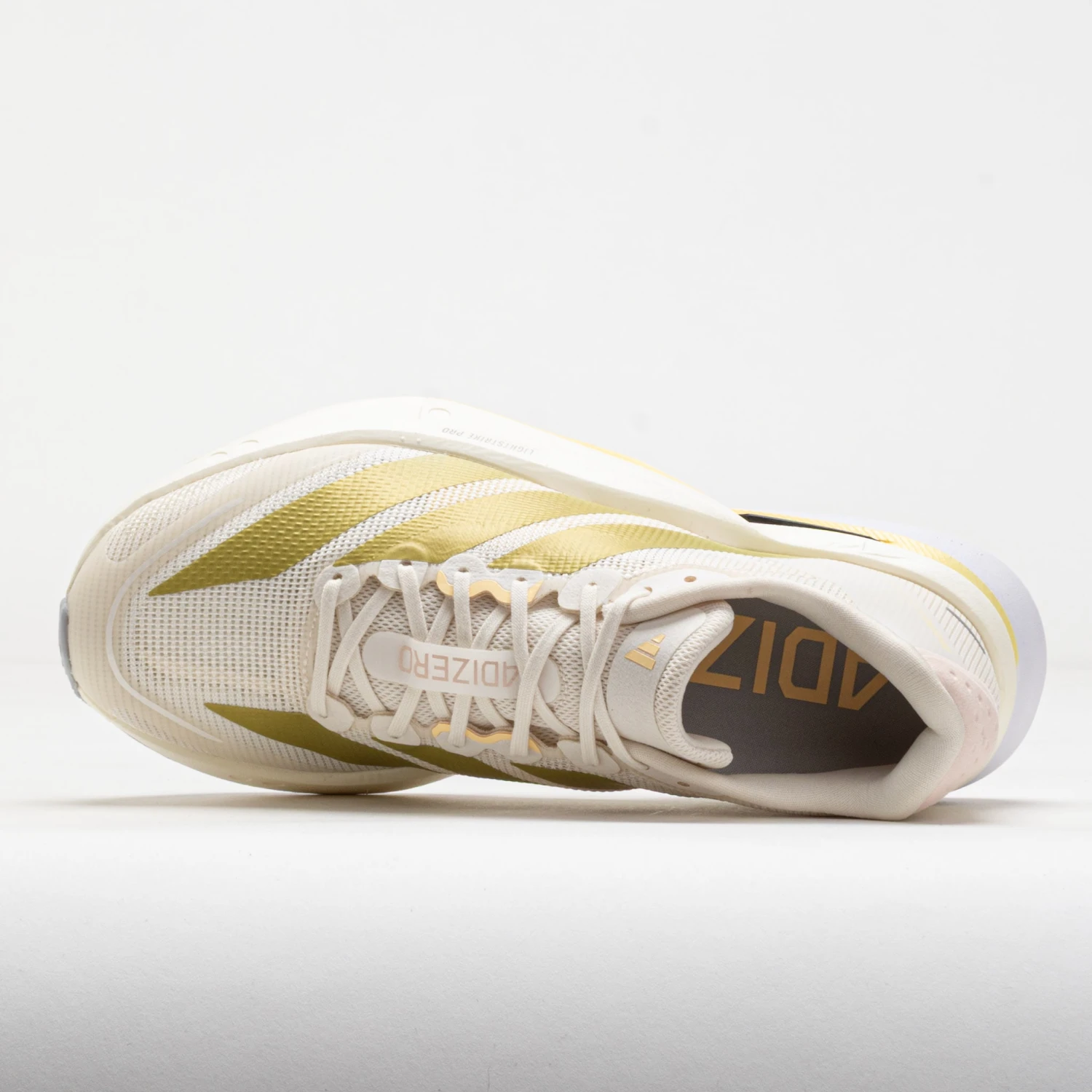 Adidas Adizero Boston 13 Women's Chalk White/Gold Metallic/Orange Tint 5 Adidas Adizero Boston 13 Women's Chalk White/Gold Metallic/Orange Tint - Image 3