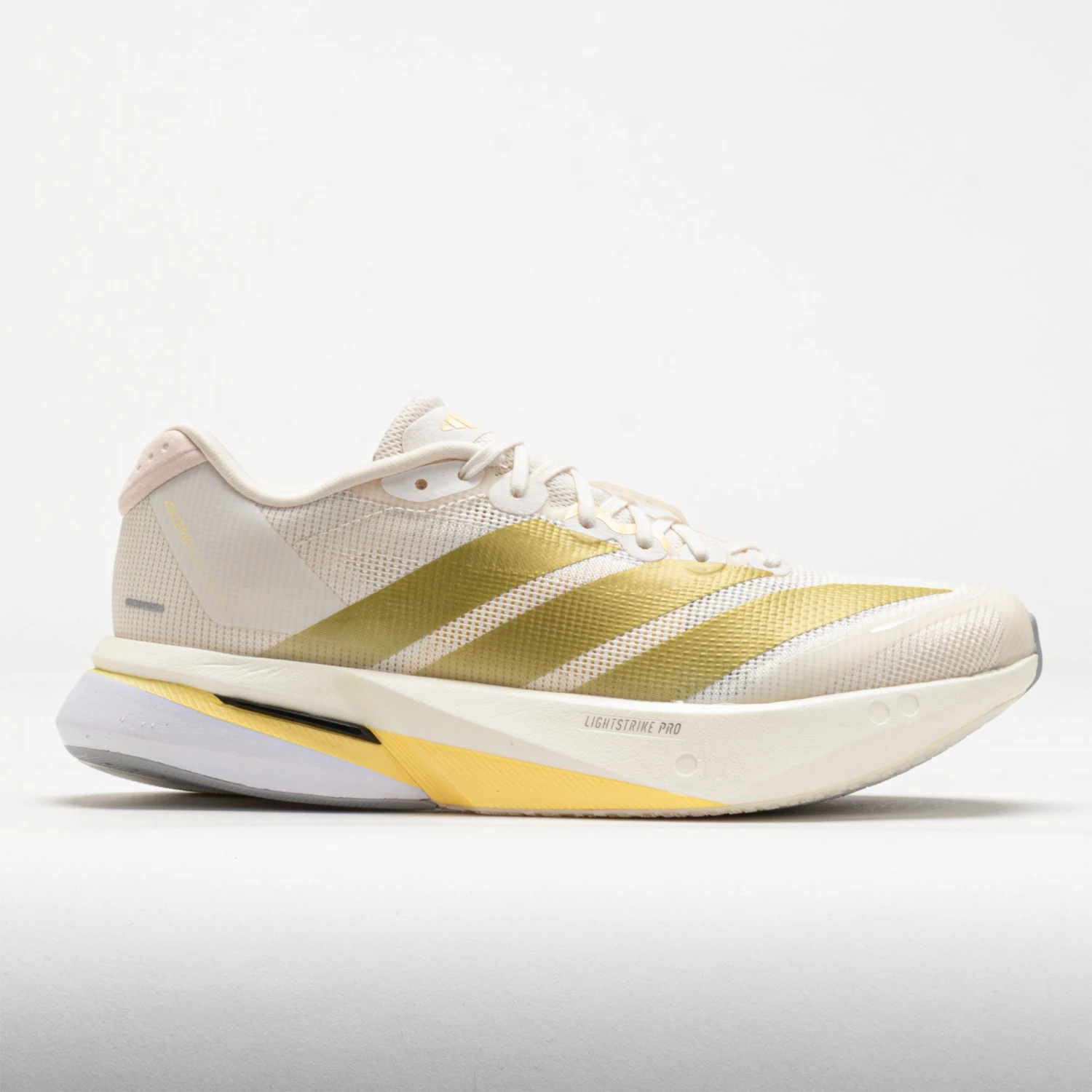 Adidas Adizero Boston 13 Women's Chalk White/Gold Metallic/Orange Tint 3 Adidas Adizero Boston 13 Women's Chalk White/Gold Metallic/Orange Tint
