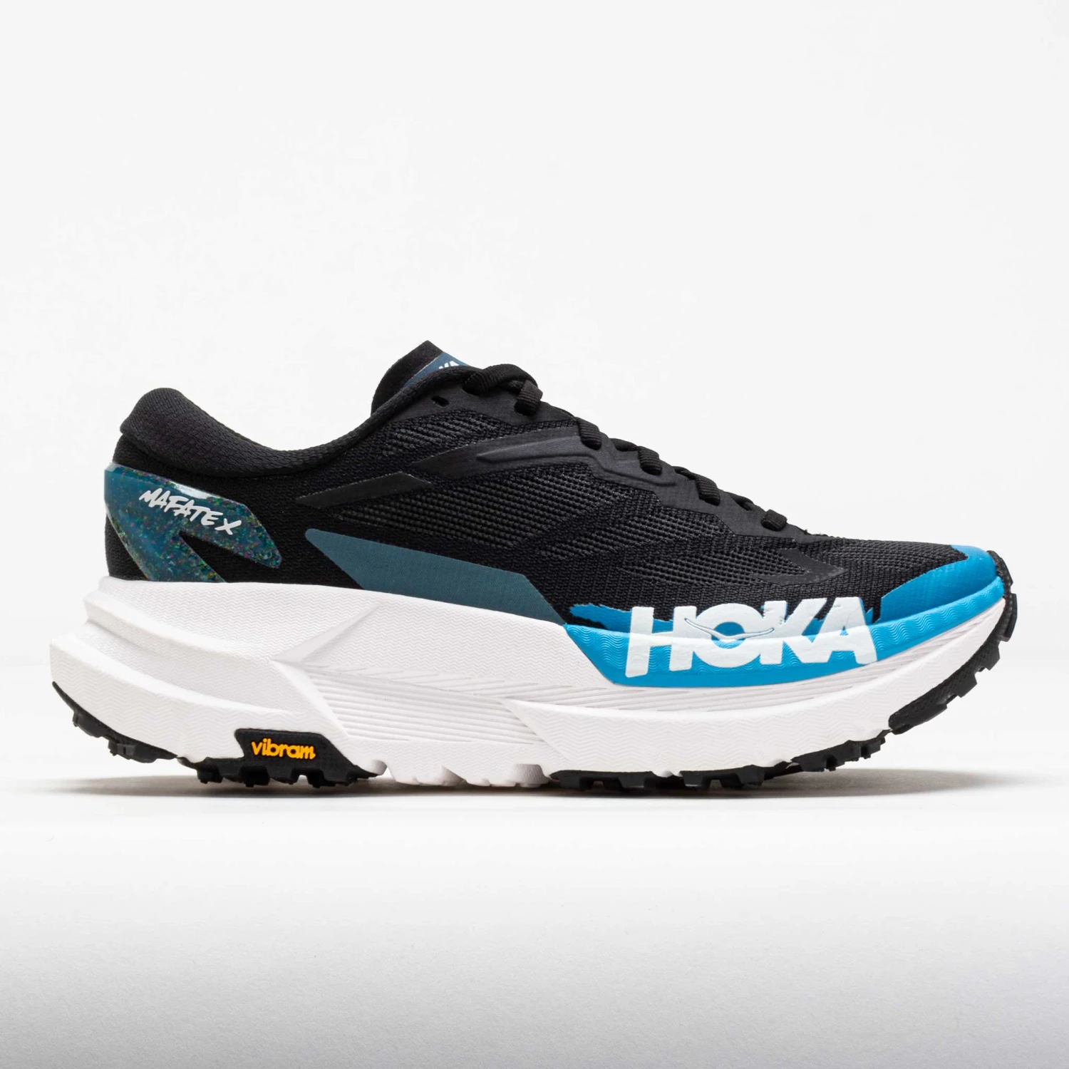 HOKA Mafate X Women's Black/Skyward Blue 3 HOKA Mafate X Women's Black/Skyward Blue
