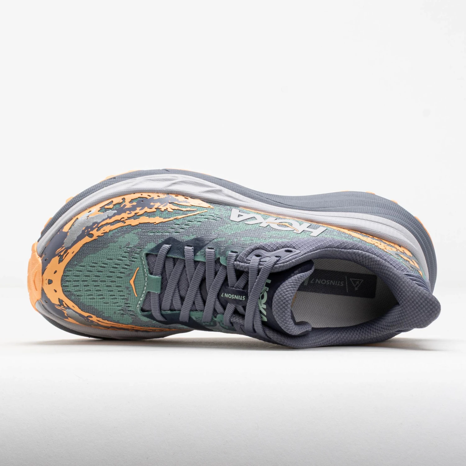 HOKA Stinson 7 Women's Grey Skies/Pale Tangerine 5 HOKA Stinson 7 Women's Grey Skies/Pale Tangerine - Image 3