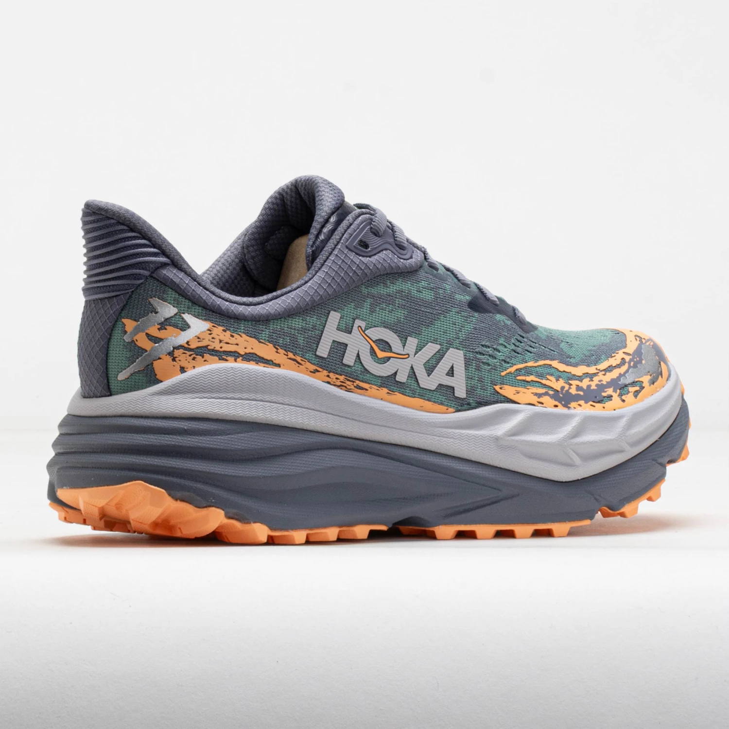 HOKA Stinson 7 Women's Grey Skies/Pale Tangerine 8 HOKA Stinson 7 Women's Grey Skies/Pale Tangerine - Image 6