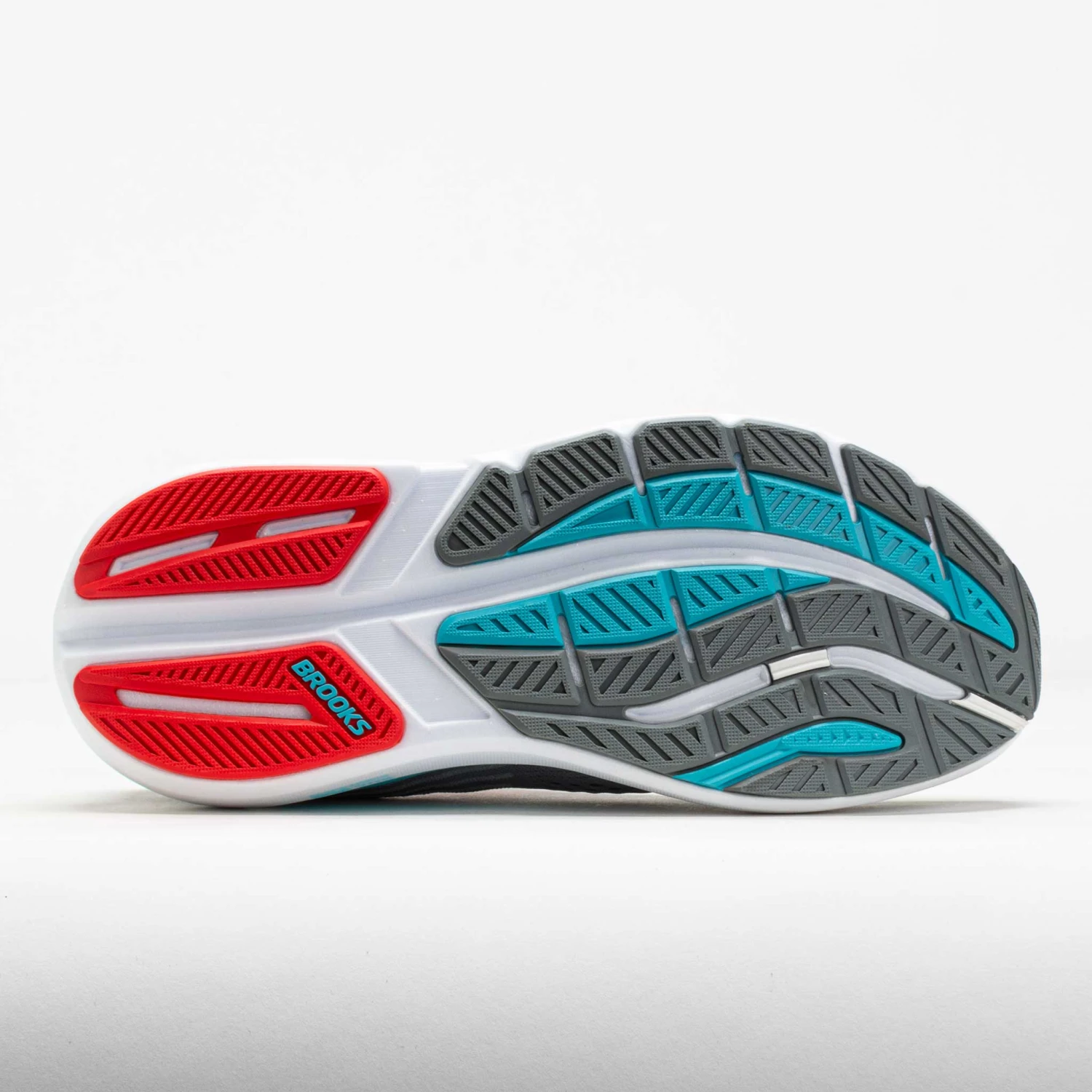 Brooks Ghost Max 3 Men's Primer Grey/Antarctica/Red 6 Brooks Ghost Max 3 Men's Primer Grey/Antarctica/Red - Image 4