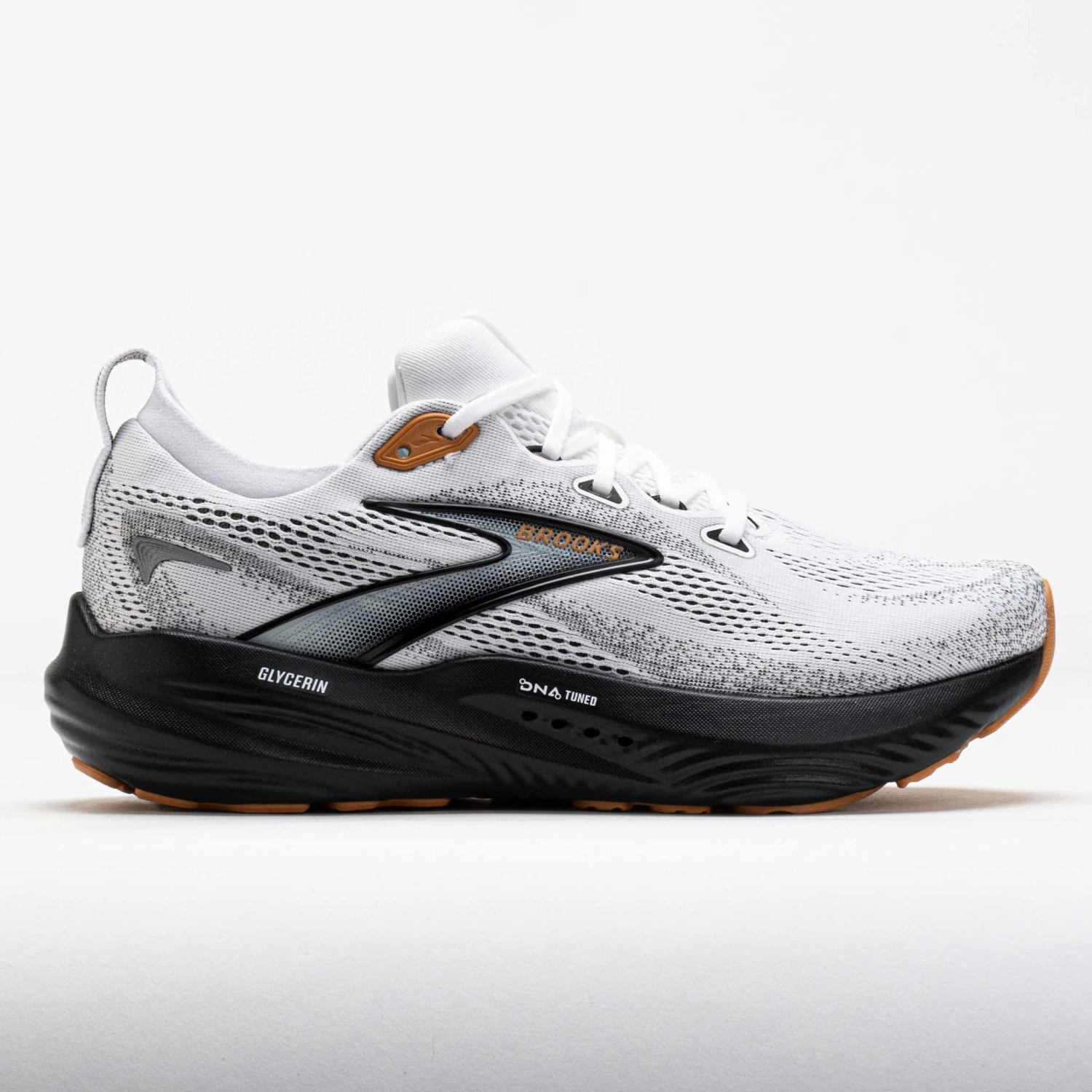 Brooks Glycerin 22 Men's White/Grey/Black 3 Brooks Glycerin 22 Men's White/Grey/Black