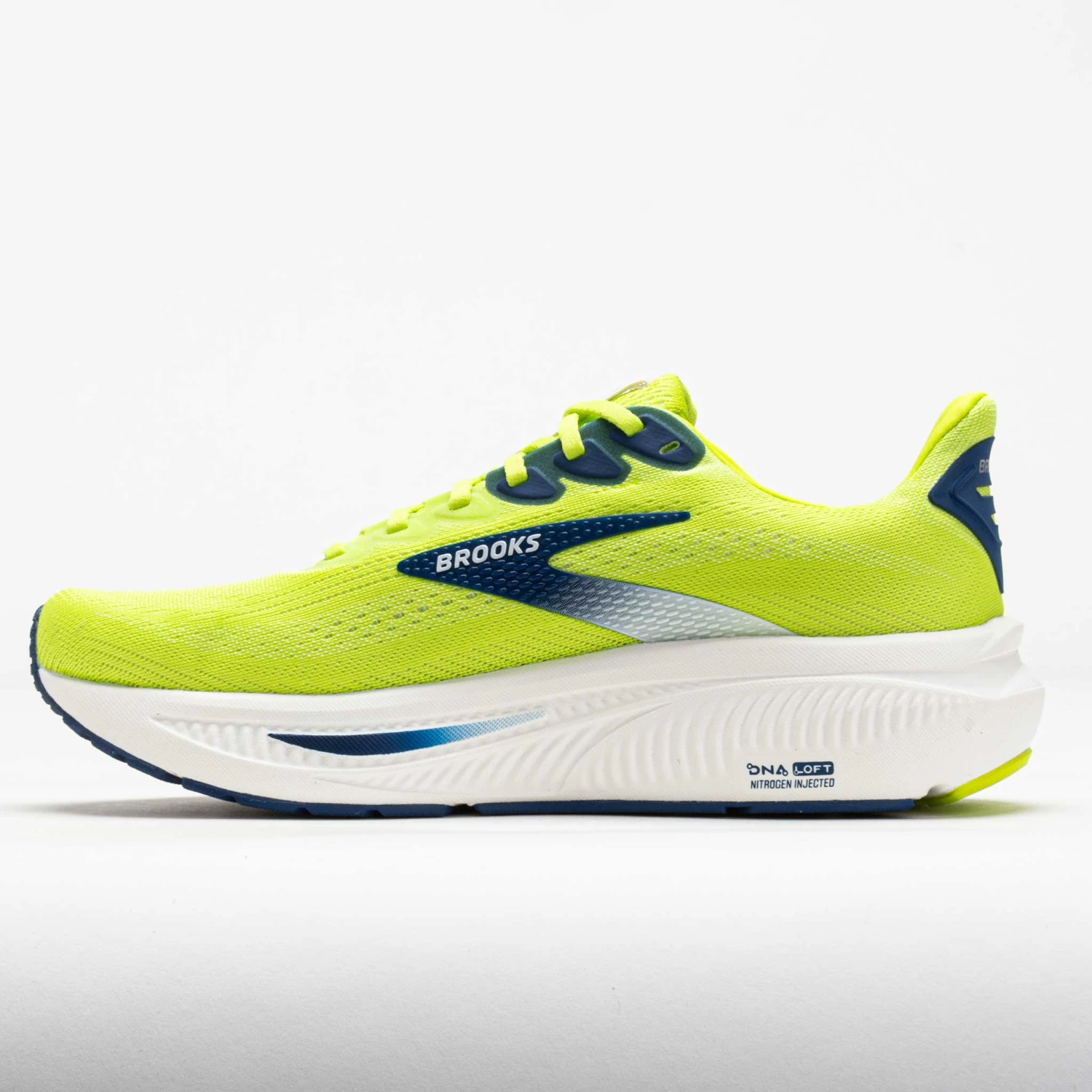 Brooks Ghost 17 Men's Acid Lime/Navy/White 4 Brooks Ghost 17 Men's Acid Lime/Navy/White - Image 2