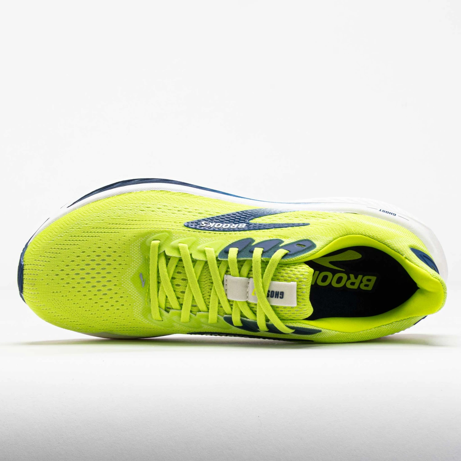 Brooks Ghost 17 Men's Acid Lime/Navy/White 5 Brooks Ghost 17 Men's Acid Lime/Navy/White - Image 3