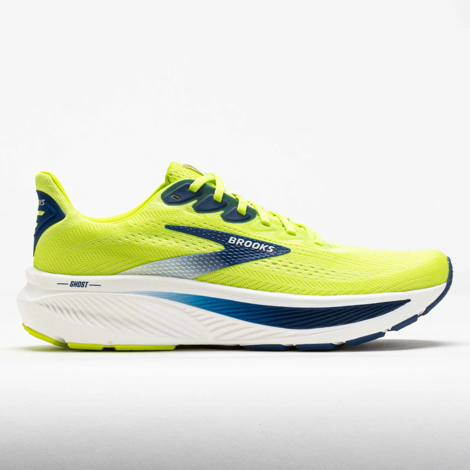 Brooks Ghost 17 Men's Acid Lime/Navy/White 3 Brooks Ghost 17 Men's Acid Lime/Navy/White