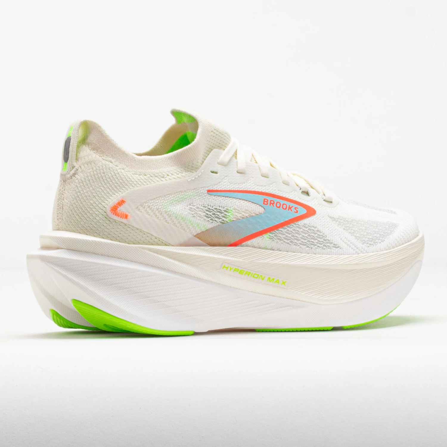 Brooks Hyperion Max 3 Women's Coconut/Green Gecko/Pink Clay 8 Brooks Hyperion Max 3 Women's Coconut/Green Gecko/Pink Clay - Image 6