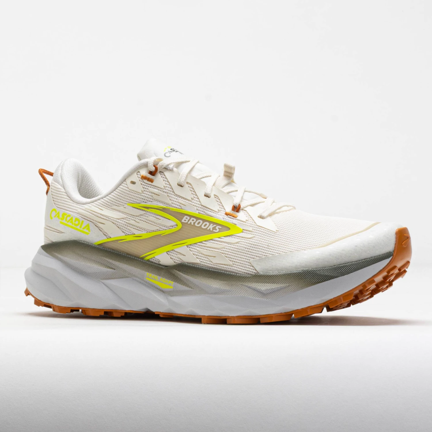 Brooks Cascadia 19 Men's Coconut/Olive/Ginger 7 Brooks Cascadia 19 Men's Coconut/Olive/Ginger - Image 5