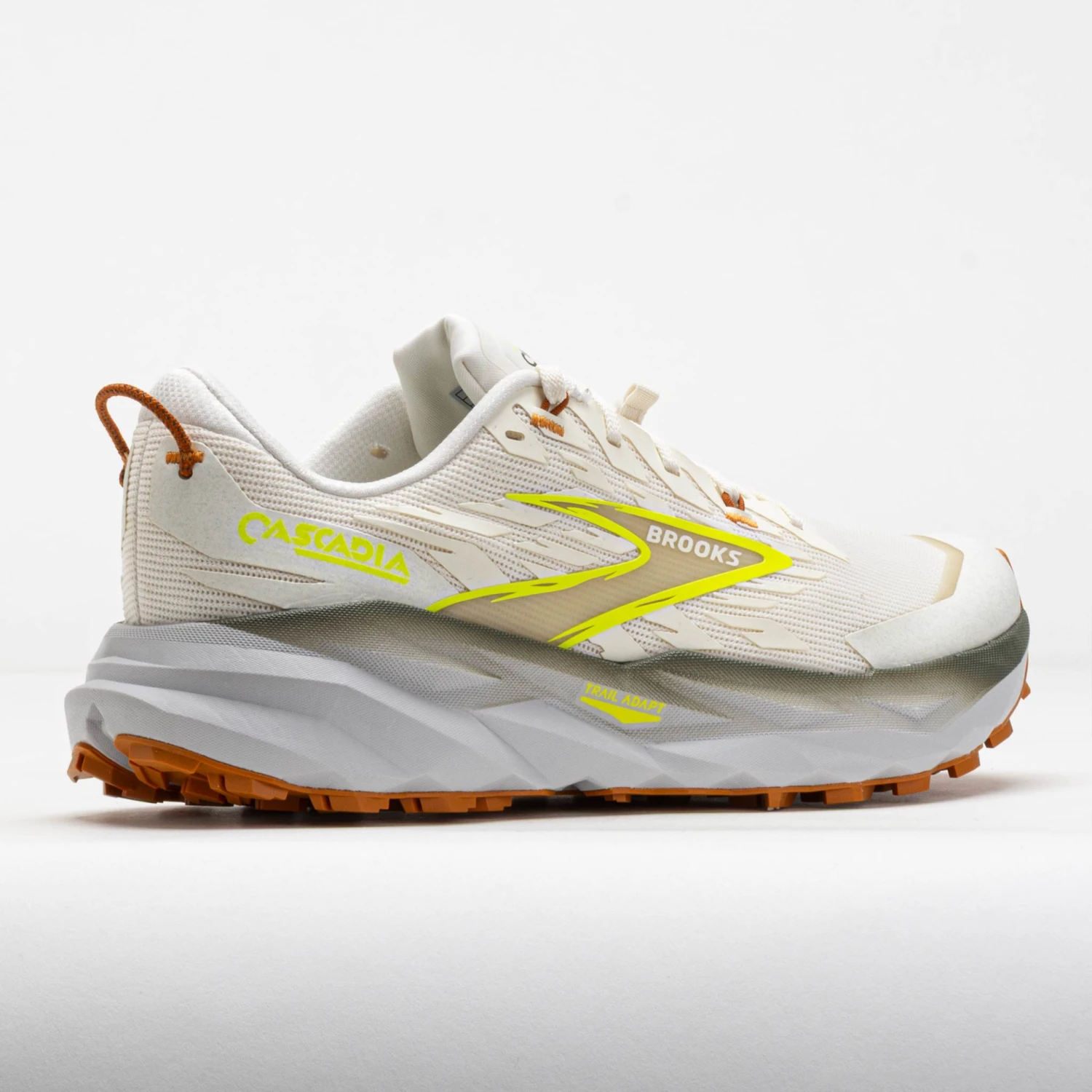 Brooks Cascadia 19 Men's Coconut/Olive/Ginger 8 Brooks Cascadia 19 Men's Coconut/Olive/Ginger - Image 6