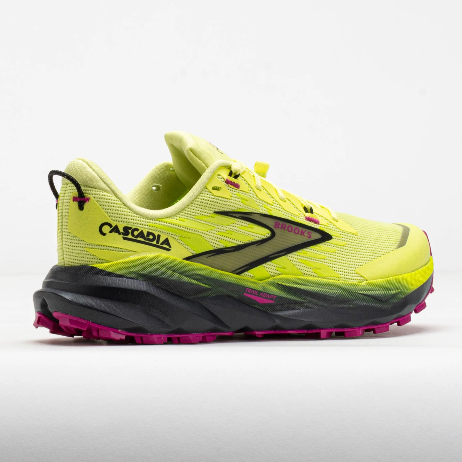 Brooks Cascadia 19 Women's Sunny Lime/Black/Magenta 8 Brooks Cascadia 19 Women's Sunny Lime/Black/Magenta - Image 6