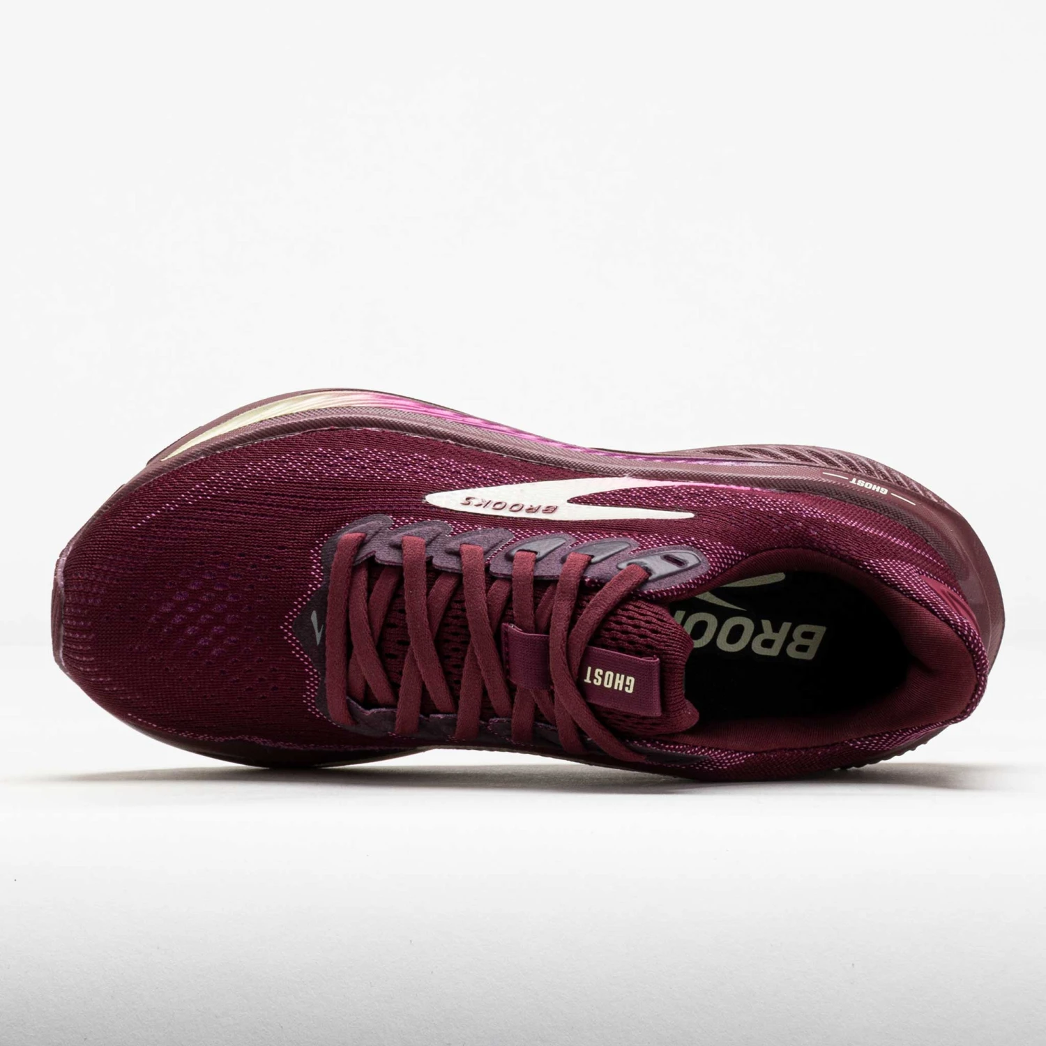 Brooks Ghost 17 Women's Burgundy/Pink/Green 5 Brooks Ghost 17 Women's Burgundy/Pink/Green - Image 3