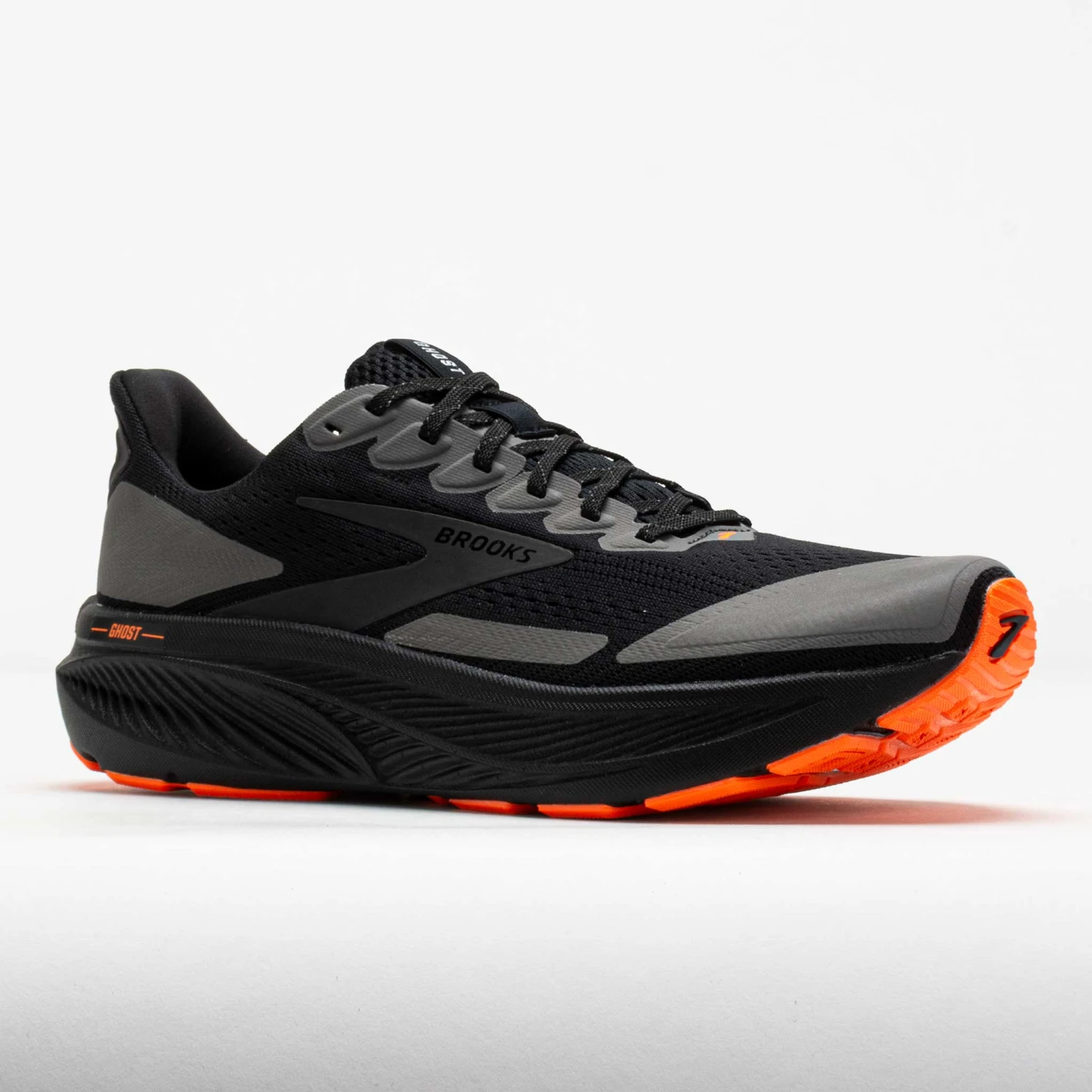 Brooks Ghost 17 Men's Black/Orange 7 Brooks Ghost 17 Men's Black/Orange - Image 5