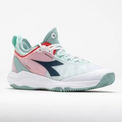 Diadora Speed Blushield Fly 4+ Clay Women's White/Blue/Surf Spray 12 Diadora Speed Blushield Fly 4+ Clay Women's White/Blue/Surf Spray -Famous Shoes Store 117721 5