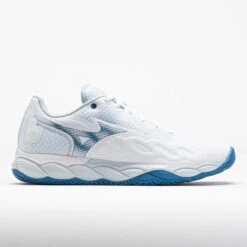 Mizuno Wave Enforce Court AC Women's White/Parisian Blue
