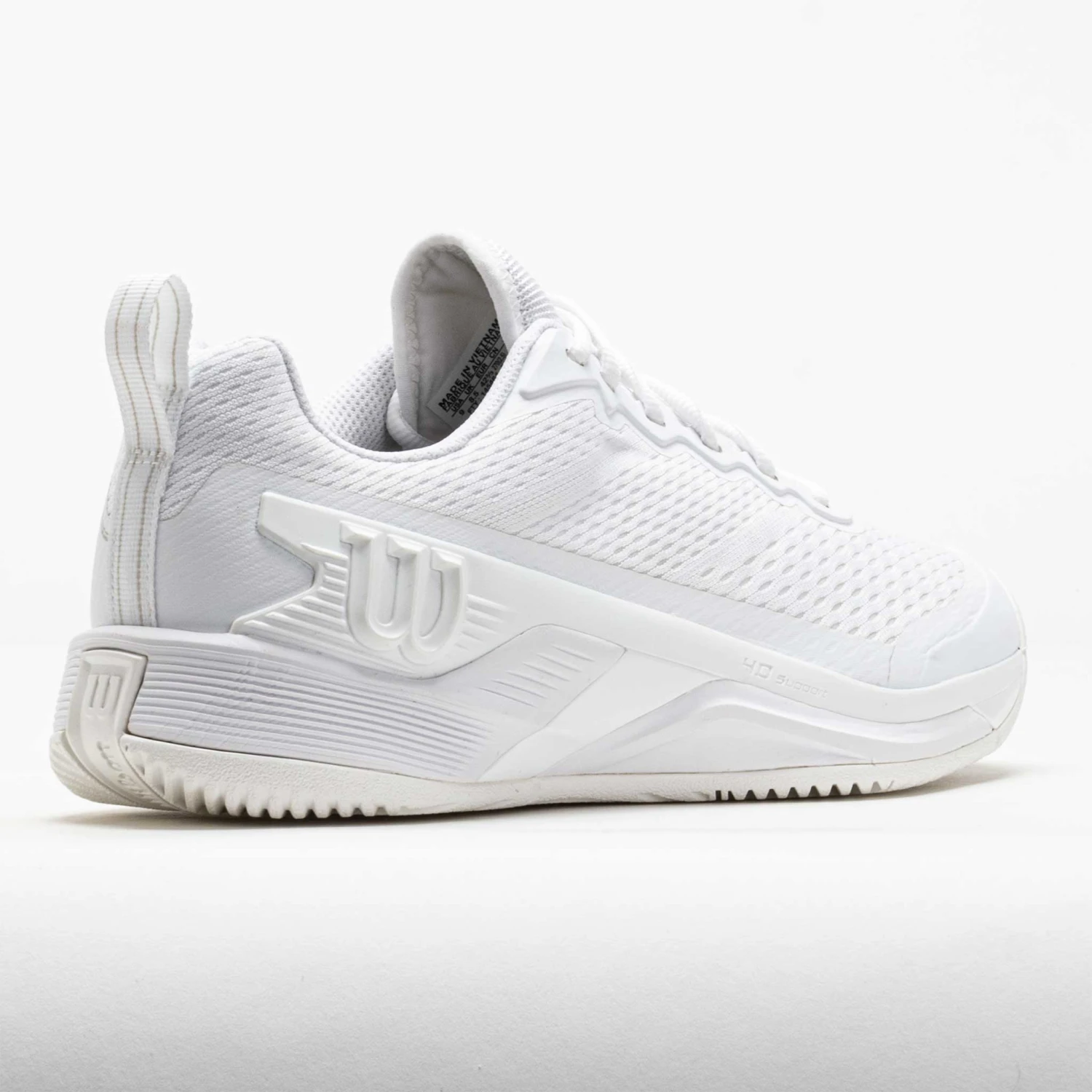 Wilson Rush Pro 4.5 Men's White/White/Black 8 Wilson Rush Pro 4.5 Men's White/White/Black - Image 6