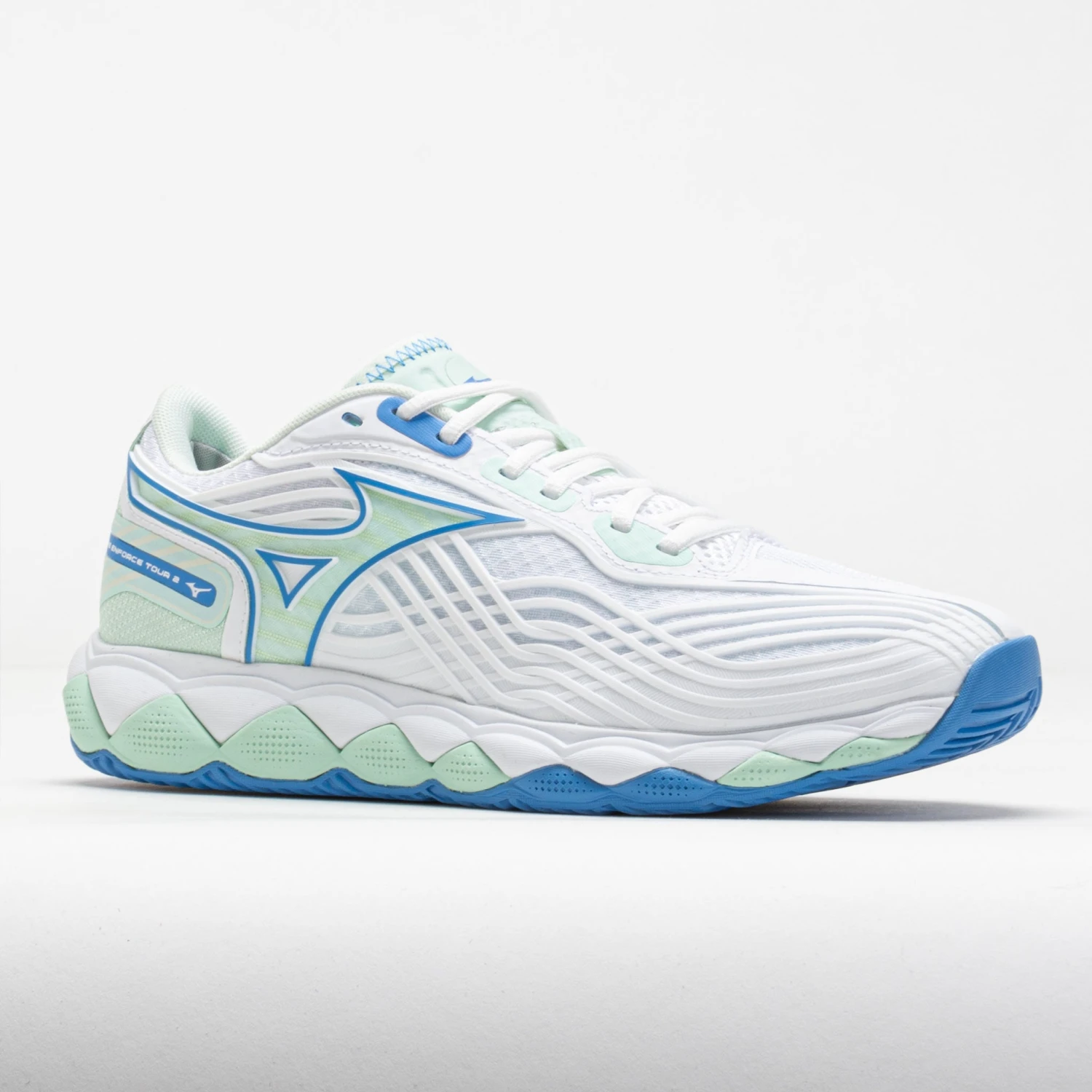Mizuno Wave Enforce Tour 2 AC Women's White/Frontier Blue 7 Mizuno Wave Enforce Tour 2 AC Women's White/Frontier Blue - Image 5