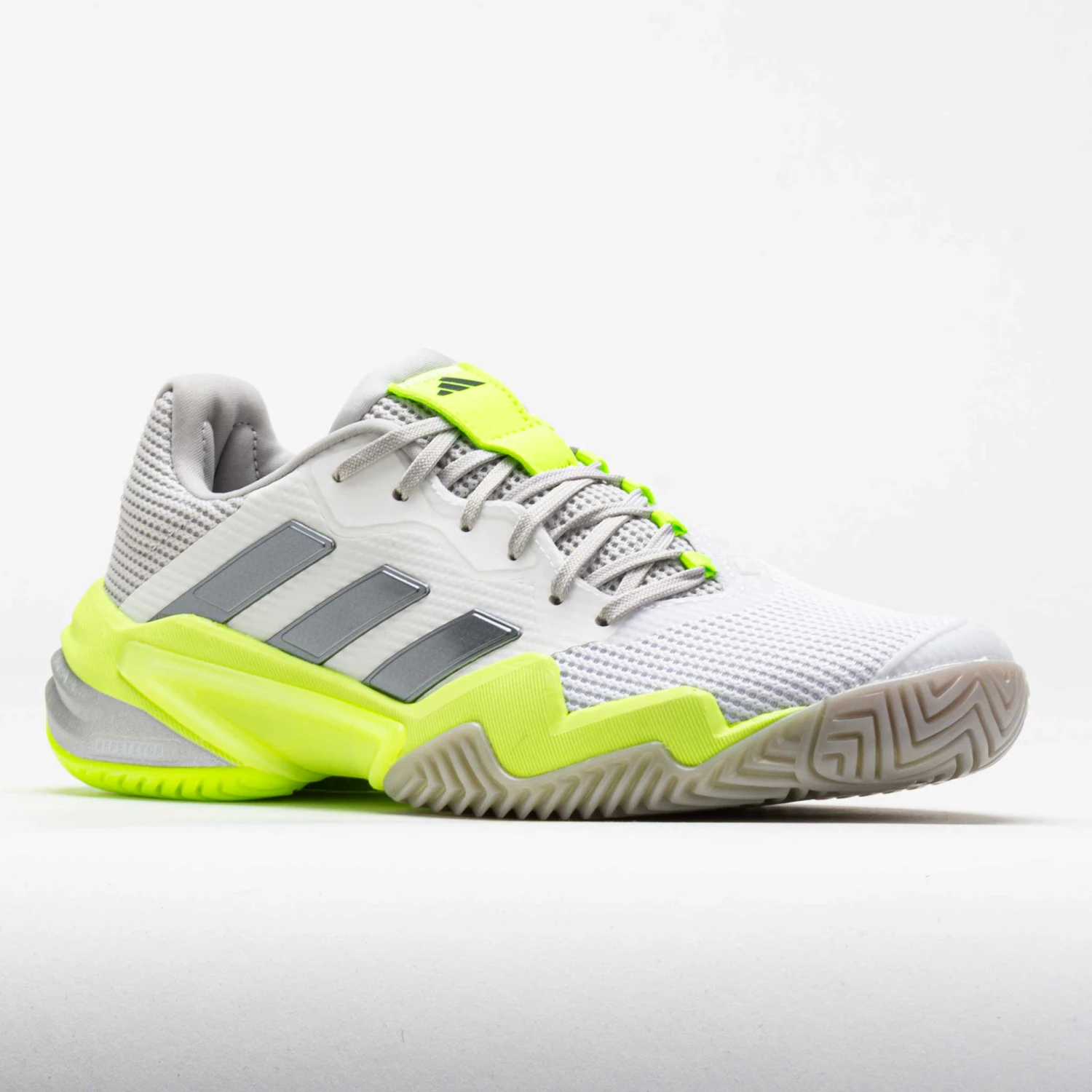 Adidas Barricade 13 Women's White/Iron Metallic/Lucid Lemon 7 Adidas Barricade 13 Women's White/Iron Metallic/Lucid Lemon - Image 5