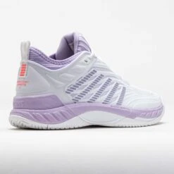 K-Swiss Hypercourt Supreme 2 Women's White/Orchid Petal/Neon Blaze -Famous Shoes Store 118285 6