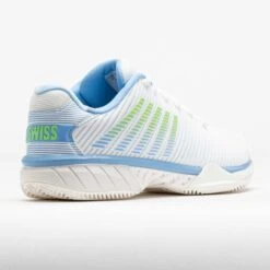 K-Swiss Hypercourt Express 2 Clay Women's White/Canal/Paradise Green -Famous Shoes Store 118294 6