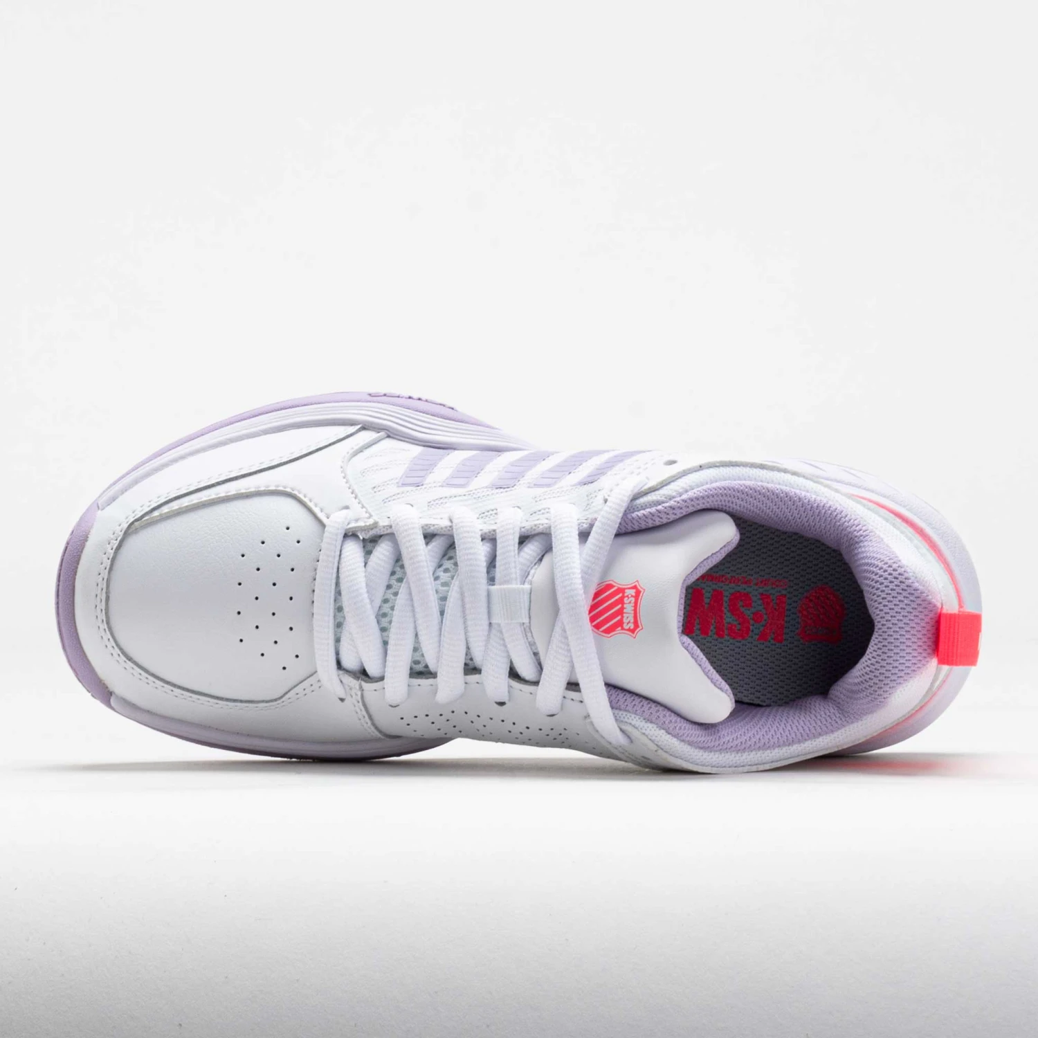 K-Swiss Court Express 2 Women's White/Orchid Petal/Neon Blaze 5 K-Swiss Court Express 2 Women's White/Orchid Petal/Neon Blaze - Image 3