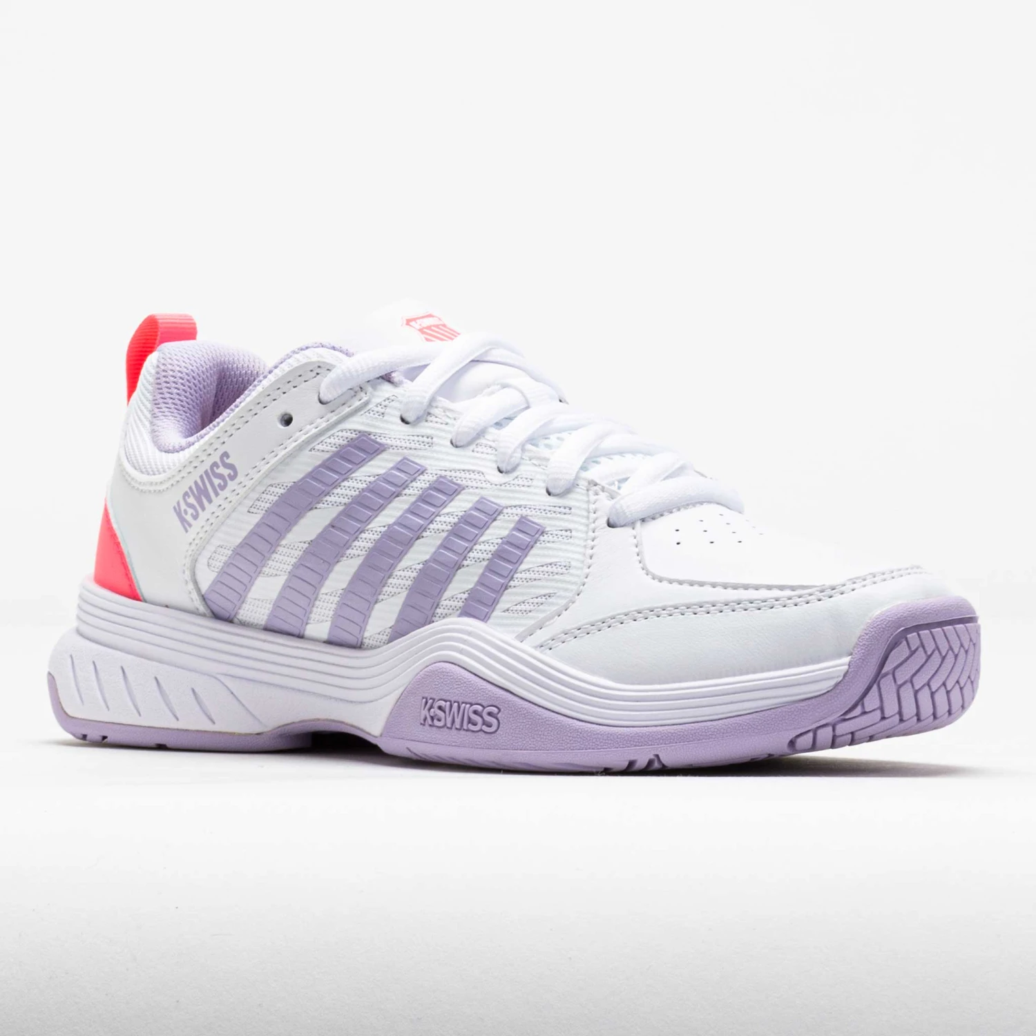 K-Swiss Court Express 2 Women's White/Orchid Petal/Neon Blaze 7 K-Swiss Court Express 2 Women's White/Orchid Petal/Neon Blaze - Image 5