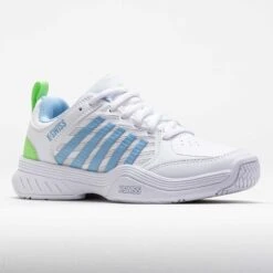 K-Swiss Court Express 2 Women's White/Dutch Canal/Paradise Green -Famous Shoes Store 118299 5